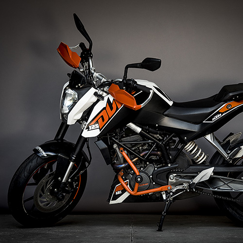 Motorrad der Klasse A1 aus dem Fuhrpark der Fahrschule Schomaker-Behrens